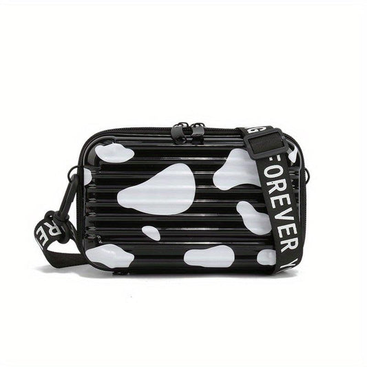 Mini Butterfly Cow Leopard Pattern Bag Small Shoulder Box Bag Women's Handbag