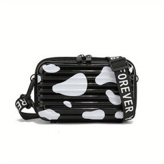 Mini Butterfly Cow Leopard Pattern Bag Small Shoulder Box Bag Women's Handbag