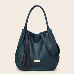 Tassel Top Handle Satchel Large Capacity Tote Bag