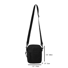 Solid Square Bag Casual Canvas Crossbody Bag All Match Shoulder Bag