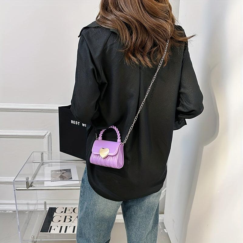 Mini Crossbody Bag Solid Handag Women's Unique Handbag & Purse