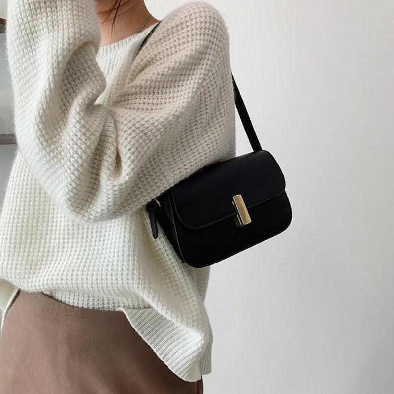 Stylish Solid Square Shoulder Bag
