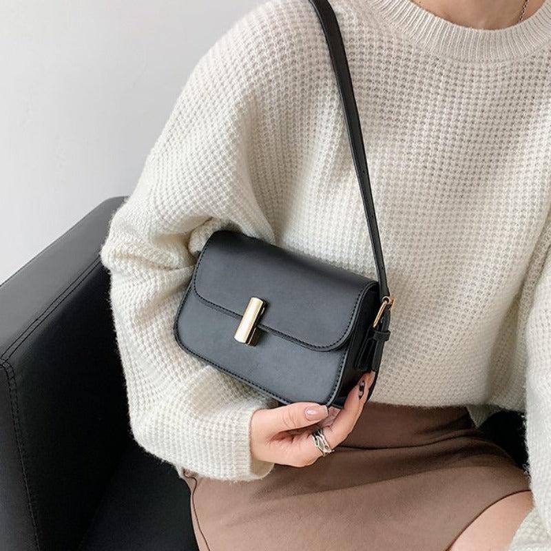 Stylish Solid Square Shoulder Bag