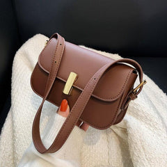 Stylish Solid Square Shoulder Bag