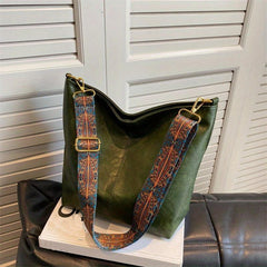 Stylish Commuter Tote Bag PU Leather Large Capacity Shoulder Bag