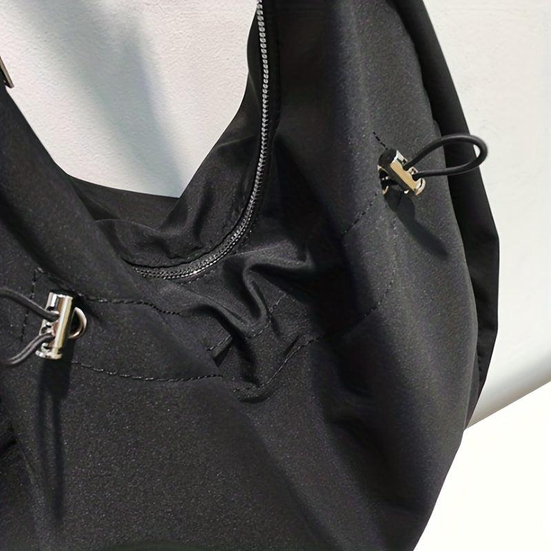 Large Capacity Crossbody Bag Drawstring Hobo Shoulder Bag