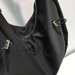 Large Capacity Crossbody Bag Drawstring Hobo Shoulder Bag