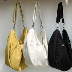 Large Capacity Crossbody Bag Drawstring Hobo Shoulder Bag