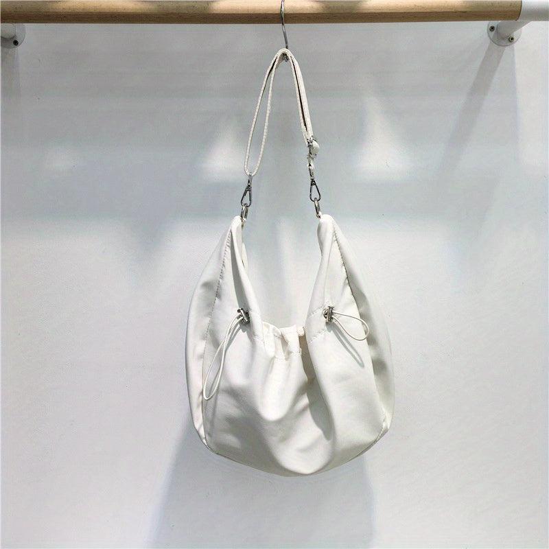 Large Capacity Crossbody Bag Drawstring Hobo Shoulder Bag