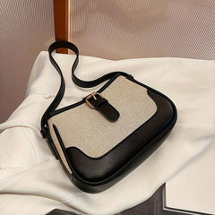 Vintage Crescent Shoulder Bag Retro PU Underarm Bag