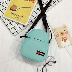 Solid Casual Zipper Shoulder Bag All Match Crossbody Purse