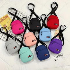 Solid Casual Zipper Shoulder Bag All Match Crossbody Purse