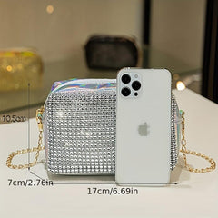 Rhinestone Crossbody Bag Glitter Shoulder Handbag Purse
