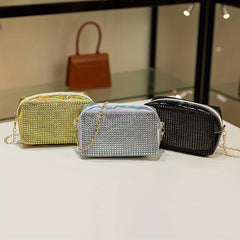 Rhinestone Crossbody Bag Glitter Shoulder Handbag Purse