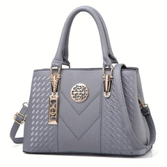 Embroidery Detail Tote Bag Women's Satchel Purse Crossbody