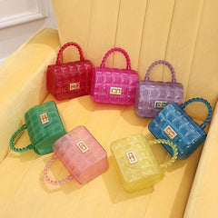 Gingham Embossed Shoulder Bag Metal Chain Crossbody Bag