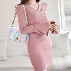 Gradient Crossbody Bag Rhombus Embossed Purse Chain Shoulder Bag