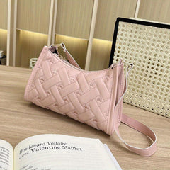 Love Embroidered Baguette Bag Underarm Shoulder Bag