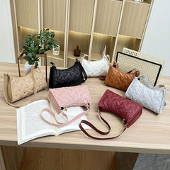 Love Embroidered Baguette Bag Underarm Shoulder Bag