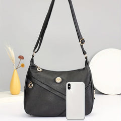 Minimalist Casual Shoulder Bag Solid All Match Underarm Bag