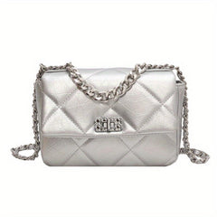 Quilted Faux Leather Shoulder Bag