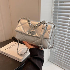 Quilted Faux Leather Shoulder Bag