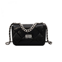 Quilted Faux Leather Shoulder Bag