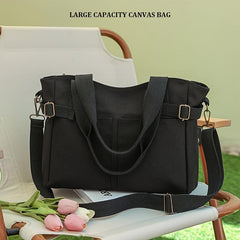 Canvas Crossbody Bag Vintage Shoulder Satchel Bag
