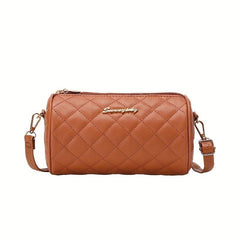 Argyle Quilted Bucket Bag Small Crossbody Purse
