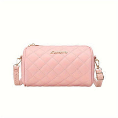 Argyle Quilted Bucket Bag Small Crossbody Purse