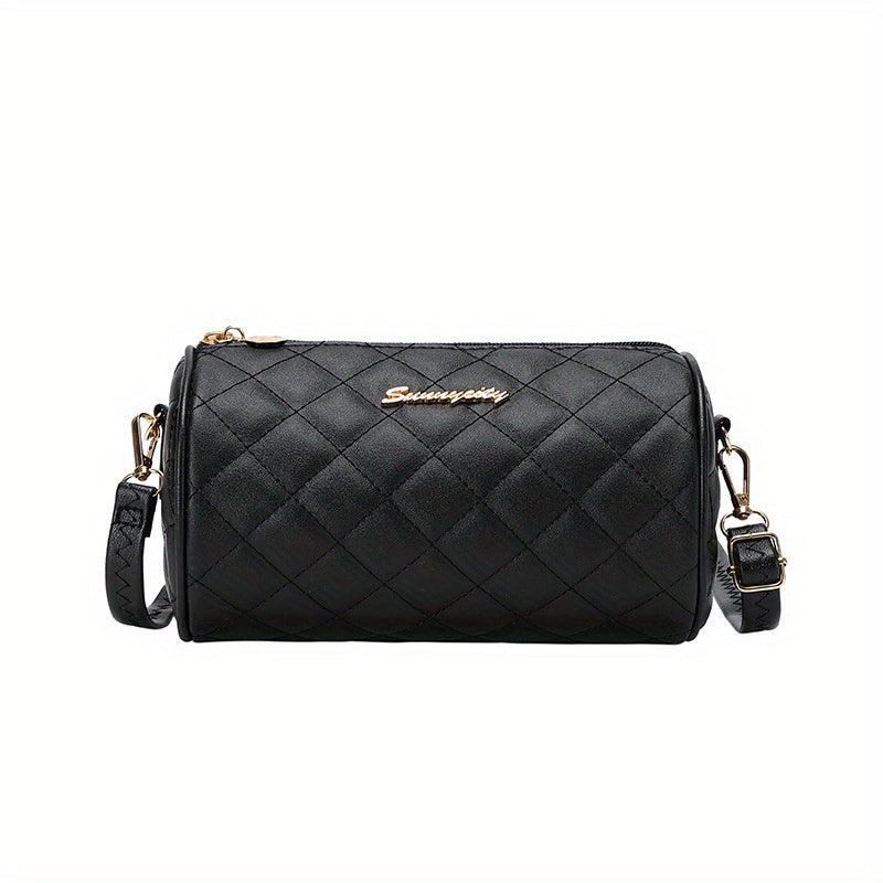 Argyle Quilted Bucket Bag Small Crossbody Purse