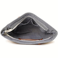 Tassel Pom Pom Decor Woven Straw Slouchy Shoulder Bag
