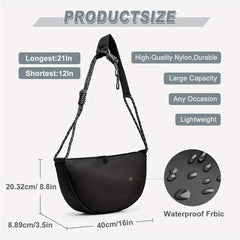 Large Capacity Nylon Crossbody Bag for Outdoor