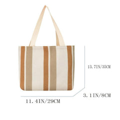 Fashionable Striped Pattern Shoulder Bag