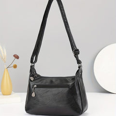 Classic Zipper Hobo Shoulder Bag for Women