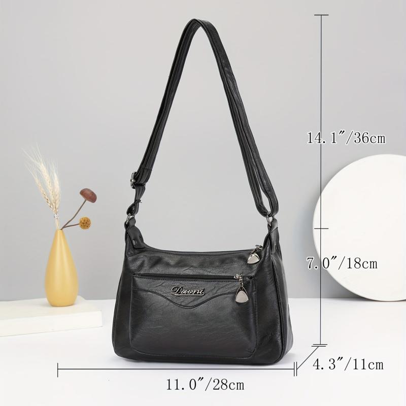 Classic Zipper Hobo Shoulder Bag for Women