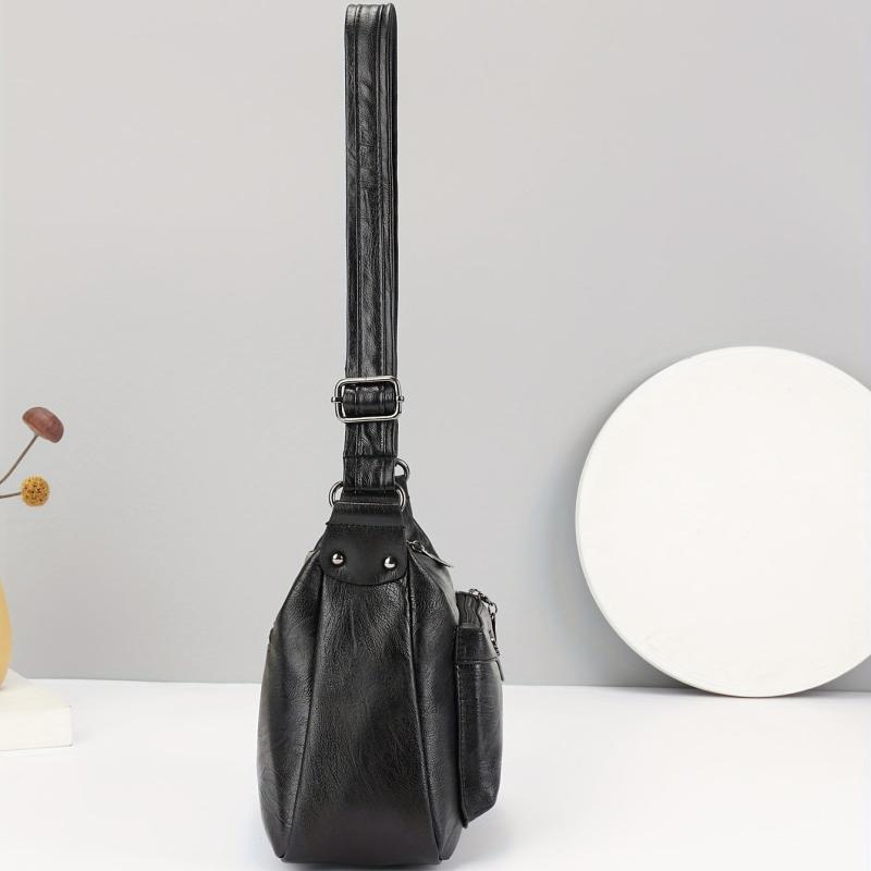 Classic Zipper Hobo Shoulder Bag for Women