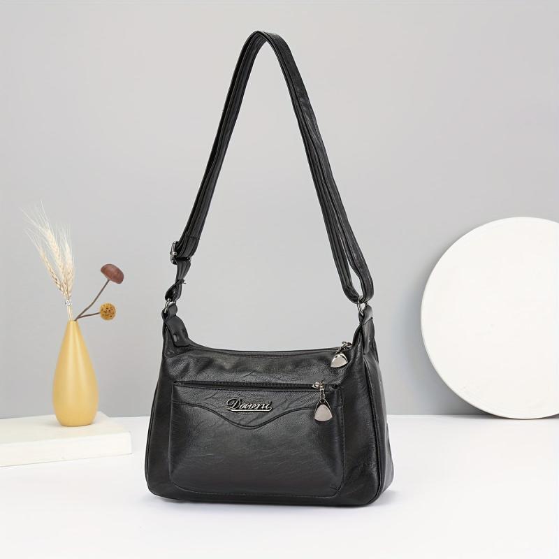 Classic Zipper Hobo Shoulder Bag for Women