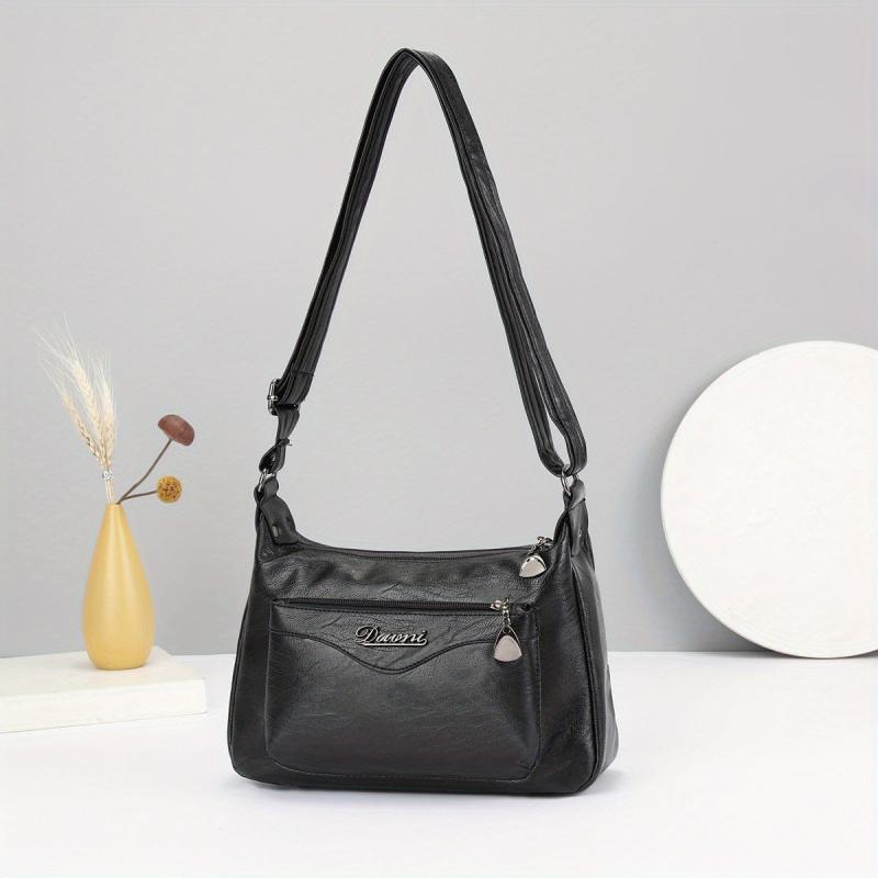 Classic Zipper Hobo Shoulder Bag for Women