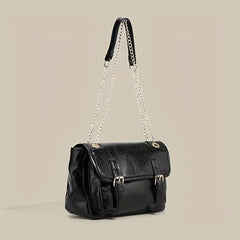 Retro Style Messenger Bag Solid Crossbody Bag