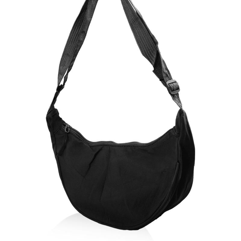Large Capacity Solid Zipper Crossbody Bag All Match Causal Bag