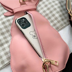 Cartoon Dog Crossbody Bag Faux Leather Sling Animal Chest Bag