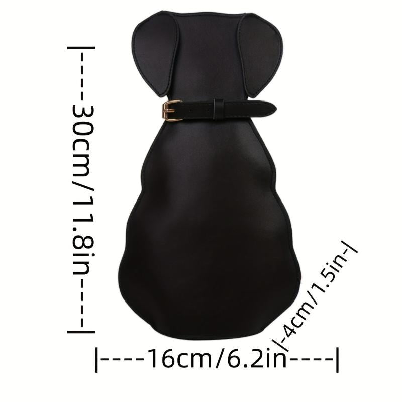 Cartoon Dog Crossbody Bag Faux Leather Sling Animal Chest Bag