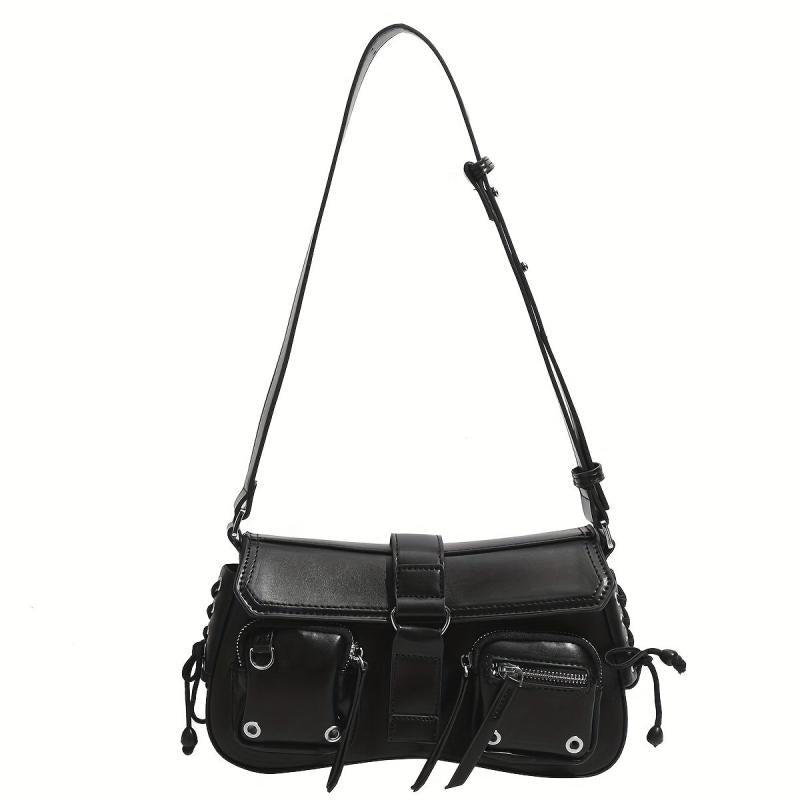 Grunge Y2K Underarm Baguette Bag Hippie Shoulder Bag Handbag