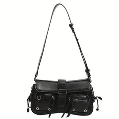 Grunge Y2K Underarm Baguette Bag Hippie Shoulder Bag Handbag