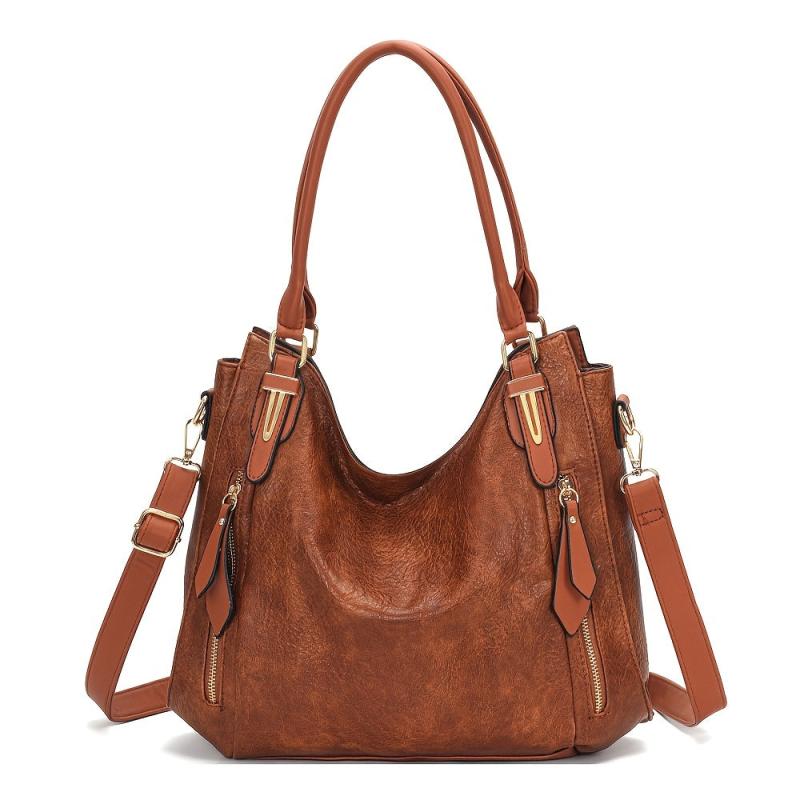 Vintage Large Capacity Hobo Bag Top Handle Satchel Tote