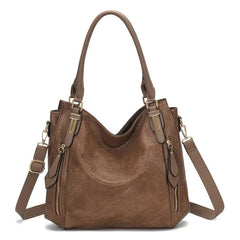 Vintage Large Capacity Hobo Bag Top Handle Satchel Tote