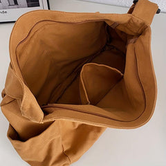 Vintage Canvas Hobo Bag - Large Capacity Retro Messenger Handbag
