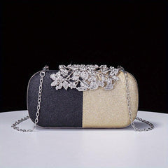 Glitter Rhinestone Evening Bag Dinner Clutch Purse Formal Banquet Handbag