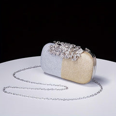 Glitter Rhinestone Evening Bag Dinner Clutch Purse Formal Banquet Handbag